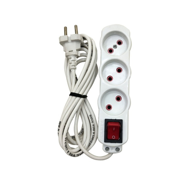 چندراهی برق سپهر الکتریک مدل 3 پریز 5 متری