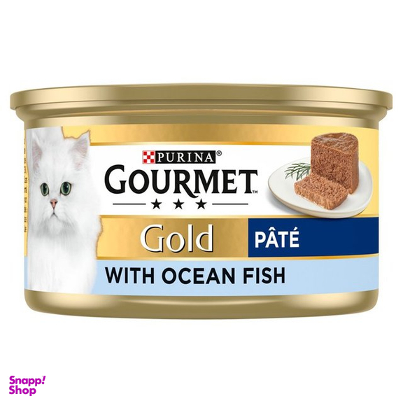 کنسرو غذای گربه گورمت مدل ماهی تن Ocean Fish Pate وزن 85 گرم
