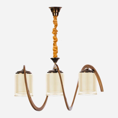 لوستر سه شعله نورهام مدل فنرى ۳