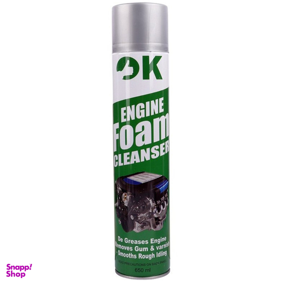 اسپری فوم تمیز کننده موتورخودرو اوکی مدل Foam Cleanser حجم 650 میلی لیتر