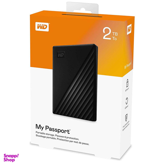 هارد اکسترنال وسترن دیجیتال (WD) مدل My Passport WDBYVG0020BBK ظرفیت 2 ترابایت