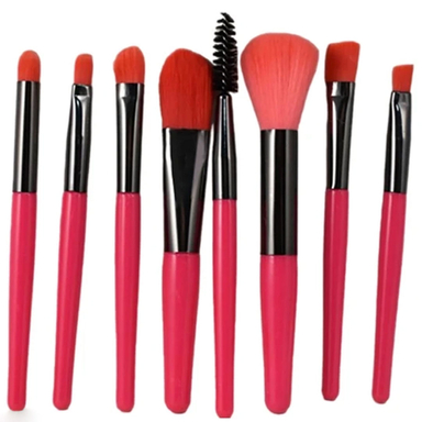 ست براش آرایشی مدل مینی کد 100 مجموعه 8 عددی