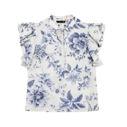 بلوز زنانه برنس مدل نرمین رنگ آبی