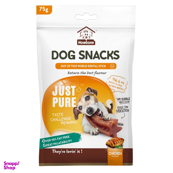 تشویقی سگ هابن مدل Just Pure طعم مرغ وزن 75 گرم