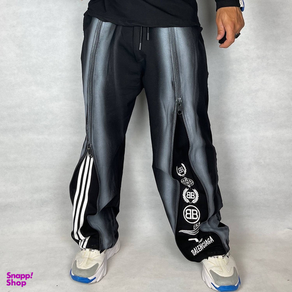 شلوار مردانه مدل بگ کاستوم جلو زیپ پیستوله بالنسیاگا کد ZP-BA