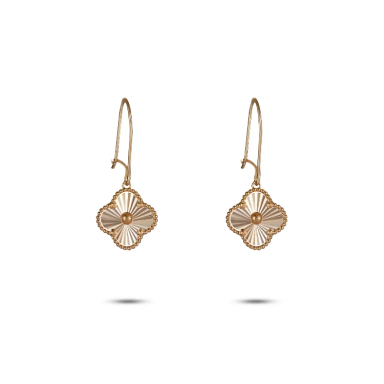 گوشواره طلا 18 عیار زنانه میلی گالری طرح ونکلیف کد MT1882