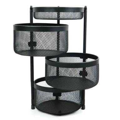 سبد سیب زمینی و پیاز آسمان مدل توری متحرک سایز 3/5 طبقه