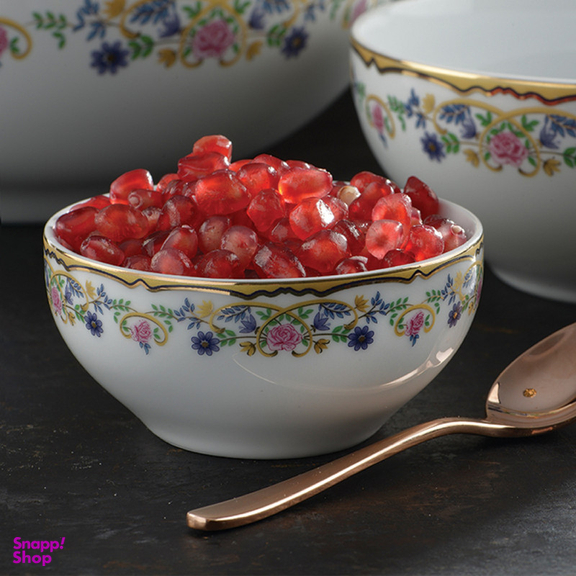 پیاله چینی زرین ایران مدل ایتالیا اف گلستان درجه یک بسته 13 عددی