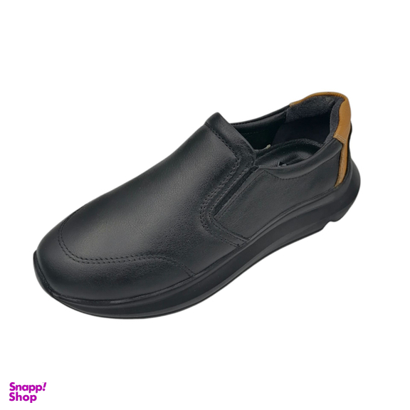 کفش طبی زنانه چرم ریباری مدل C22 رنگ مشکی