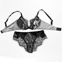 ست سوتین و شورت زنانه نوشه پوش مدل پلانچ کد 85001 رنگ طوسی