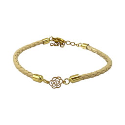 دستبند طلا 18 عیار زنانه پانسی مدل گل رز کد M9201