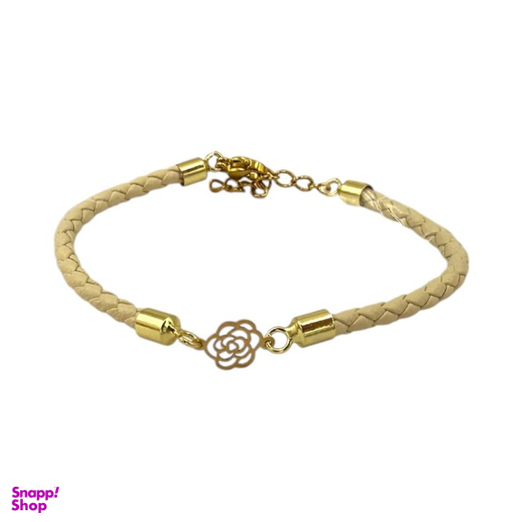 دستبند طلا 18 عیار زنانه پانسی مدل گل رز کد M9201