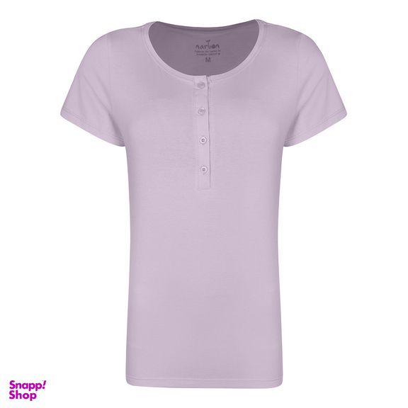 تیشرت آستین کوتاه زنانه ناربن مدل 3710 رنگ صورتی