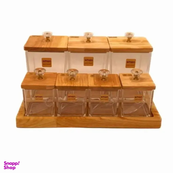 ست بانکه 7 پارچه لیمون کد 7808 به همراه استند