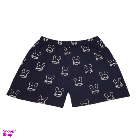 ست نیم تنه و شورتک زنانه کد 30555 رنگ سرمه ای