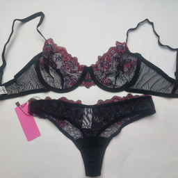 ست سوتین و شورت زنانه برتا کد 2020SP رنگ مشکی