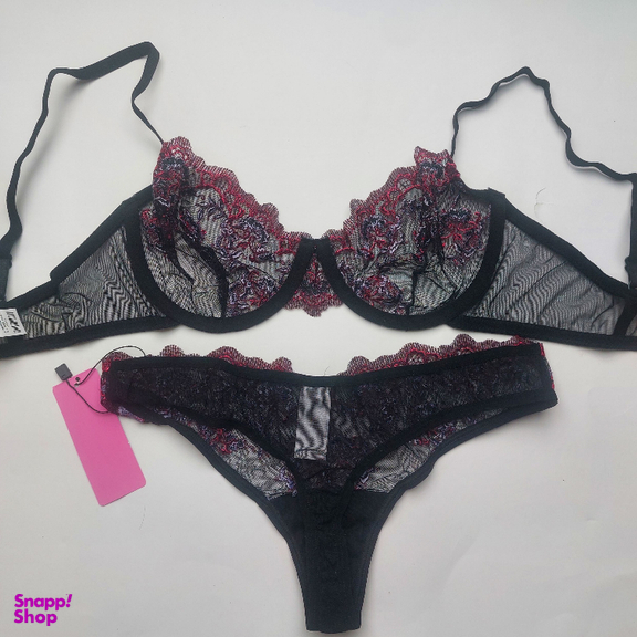 ست سوتین و شورت زنانه برتا کد 2020SP رنگ مشکی