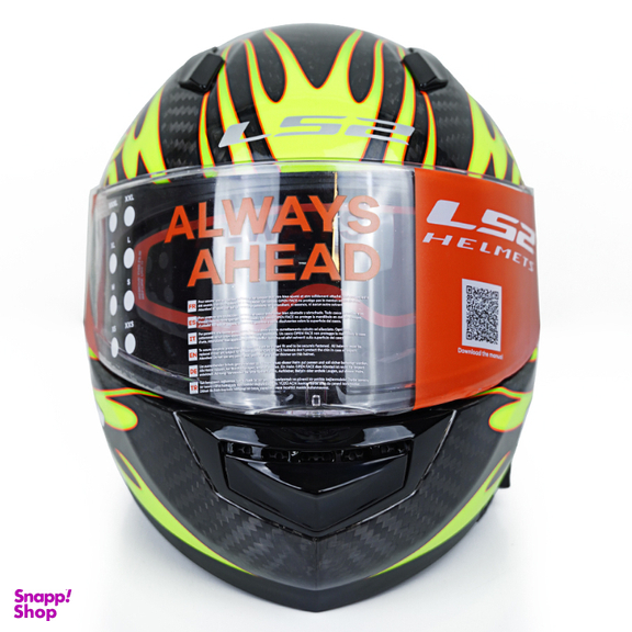 کلاه کاسکت ال اس تو مدل FF801 Scorpion Black Yellow به همراه کاور