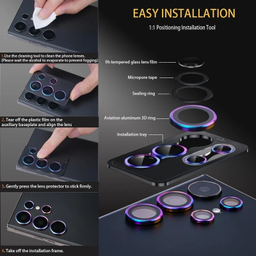 محافظ لنز دوربین اپیکوی مدل HD-ColorLens مناسب برای گوشی موبایل سامسونگ Galaxy S25 Ultra