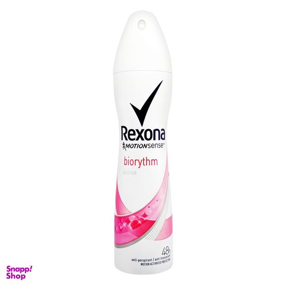 اسپری ضد تعریق زنانه رکسونا مدل Biorythm حجم 200 میلی لیتر