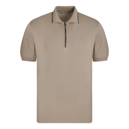 پولوشرت بافت آستین کوتاه مردانه مدل GD-s-16899499 رنگ کرم
