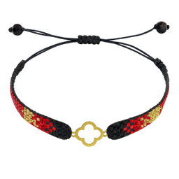 دستبند طلا 18 عیار زنانه طرح ونکلیف کد 1447