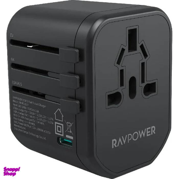 شارژر دیواری مسافرتی 20 وات راو پاور مدل RP-PC1033 Wall Charger