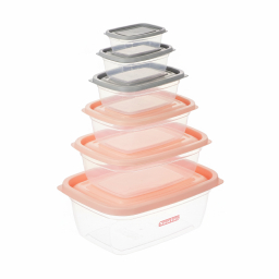 ظروف نگهدارنده نورینو مدل ارکیده مجموعه 6 عددی