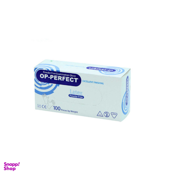 دستکش لاتکس حریر مدل اپی پرفکت کد 01 سایز لارج ده بسته 100 عددی