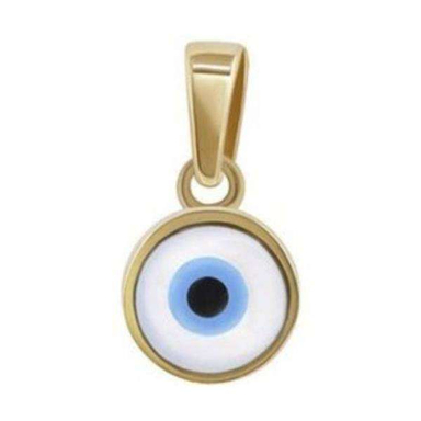 پلاک گردنبند طلا 18 عیار زنانه اپال گلد مدل چشم نظر کد 0110