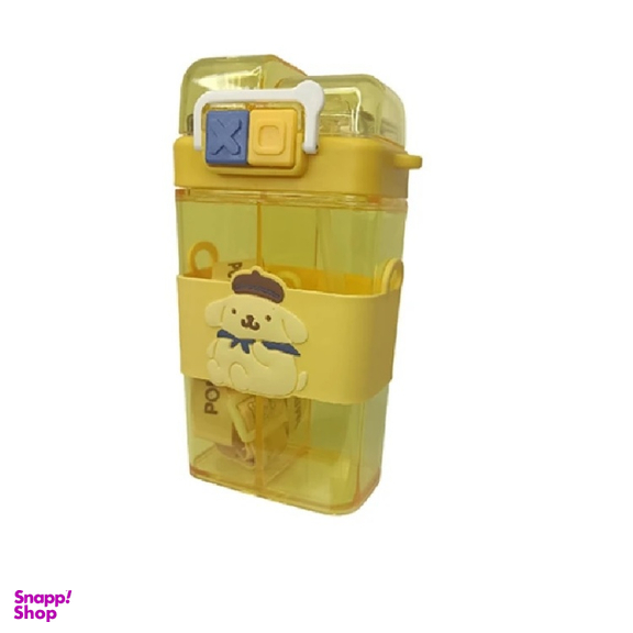 قمقمه آب مدل دو مخزنه خانواده کرومی طرح پام پام پورین گنجایش 0.5 لیتر