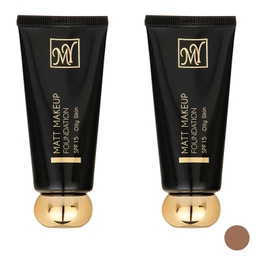 کرم پودر مای سری Black Diamond مدل Matt Makeup شماره 02 حجم 35 میلی لیتر بسته 2 عددی
