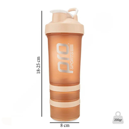 قمقمه شیکر ورزشی پرو اسپرتز مدل 3 تکه کد 40 گنجایش 500 سی سی