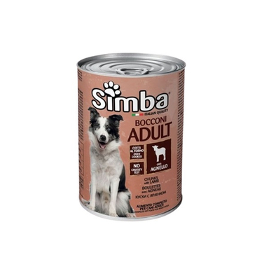 کنسرو غذای سگ سیمبا طعم بره کد 5607 وزن 415 گرم