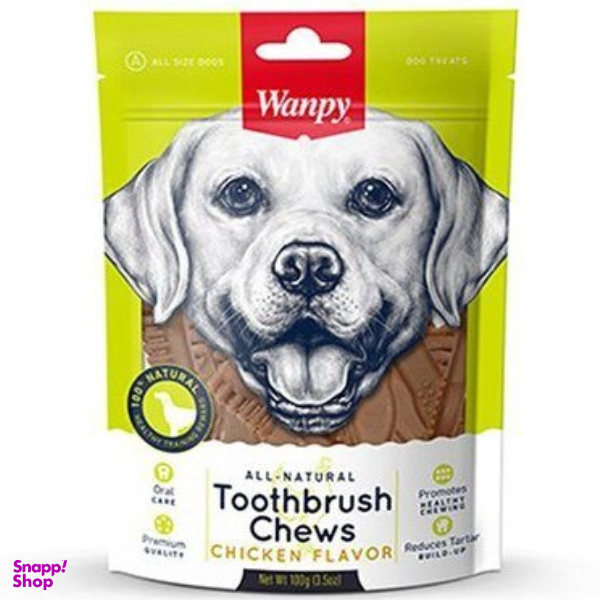 تشویقی سگ ونپی مدل Toothbrush chew chicken وزن 100 گرم