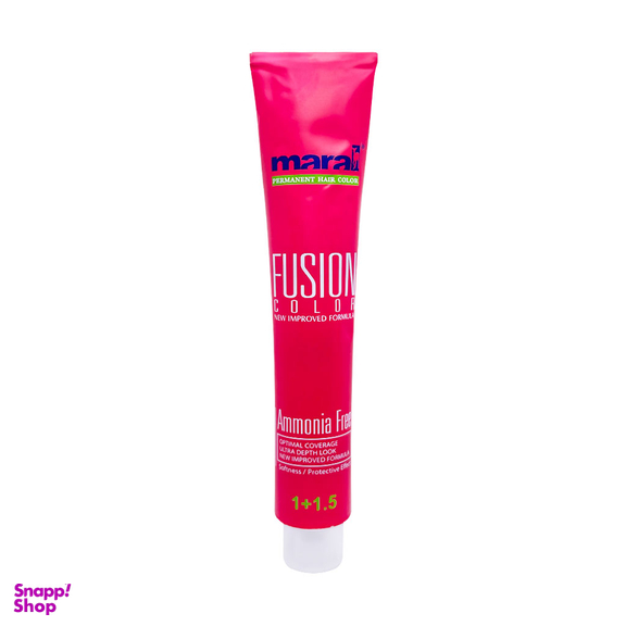 رنگ مو فاقد آمونیاک مارال مدل Fusion Color شماره 5.291 رنگ دودی بنفش تیره حجم 100 میلی‌ لیتر