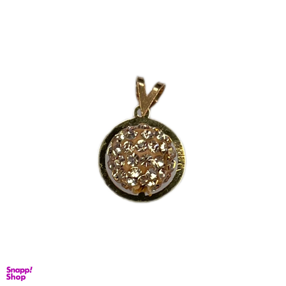 پلاک گردنبند طلا 18 عیار زنانه مدل گوی سه بعدی کد 05