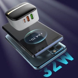 شارژر دیواری الدینیو مدل A3513Q به همراه کابل usb-c