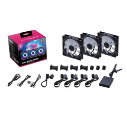 فن خنک کننده کیس مخصوص بازی ام اس آی مدل MPG EZ120 ARGB Black بسته 3 عددی