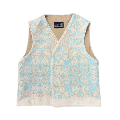 جلیقه زنانه طرح گل سه شاخ کد 0011