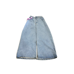 دامن جین زنانه رنگ آبی کمرنگ کد 56