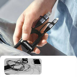 کابل تبدیل USB/USB-C به لایتنینگ/USB-C جوی روم مدل SA37-2T2 طول 1.2 متر
