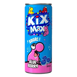 نوشیدنی گازدار کیکس مکس با طعم بلوبری حجم 250 میلی لیتر بسته 24 عددی