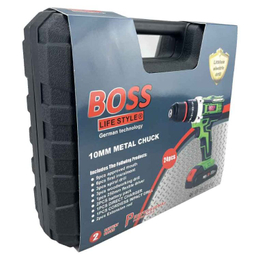 کیت پیچ گوشتی شارژی چکشی باس کد 36VF مجموعه 24 عددی