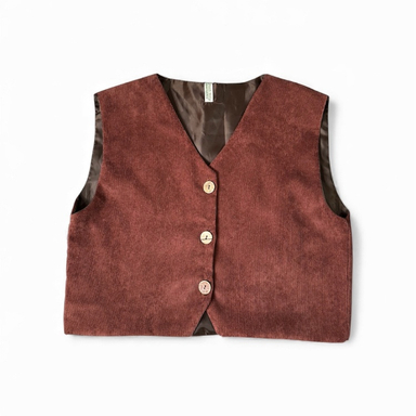 جلیقه رسمی زنانه مدل Matchbrown رنگ قهوه ای