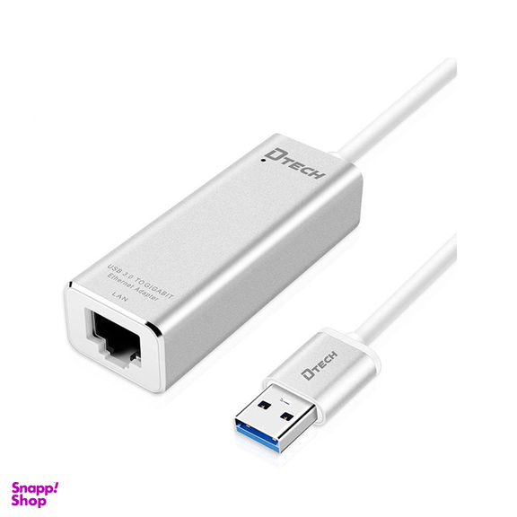 مبدل USB-3 به LAN 1Gbps دیتک (Dtech) مدل DT-6550