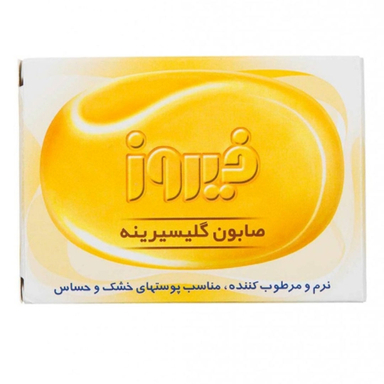 صابون فیروز مدل گلیسیرینه مناسب پوست های خشک وزن 100 گرم