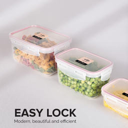 ظرف نگهدارنده ویرو پلاستیک مدل ایزی لاک کد 210 بسته 5 عددی