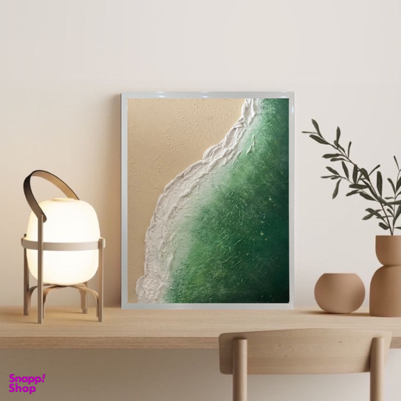 تابلو نقاشی طرح موج و ساحل مدل A39