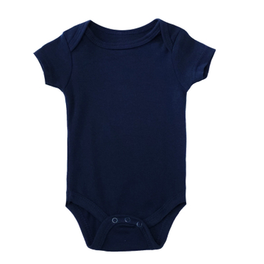 بادی آستین کوتاه نوزادی مدل 6219 رنگ سرمه ای